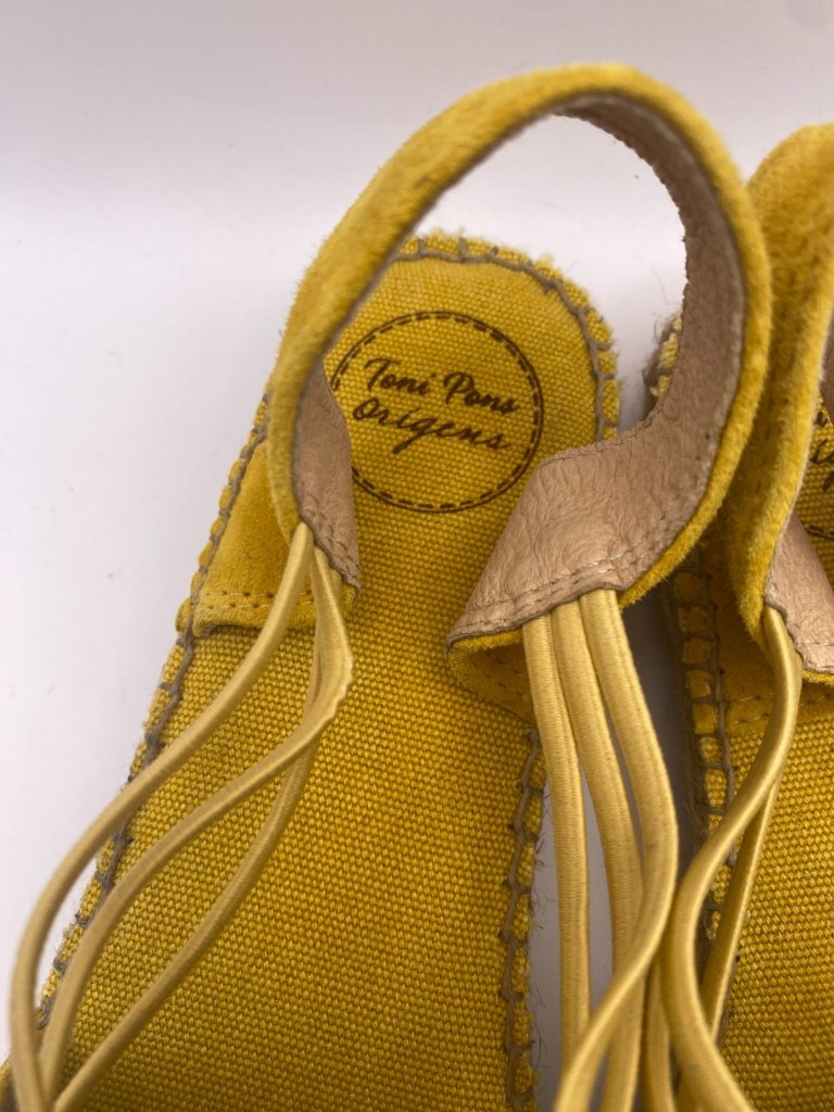 Toni Pons Womens Nuria Mustard Suede Espadrille Sandal Sz 11 — image 3 of 8